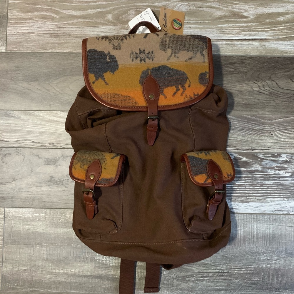 Pendleton Land of the Buffalo Canvas Rucksack